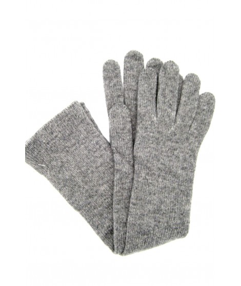 Sermoneta Gloves Guanto in 100% cashmere 10bt Grigio chiaro