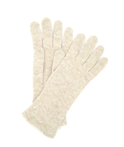 Sermoneta Gloves Guanto in 100% cashmere 2bt Champagne