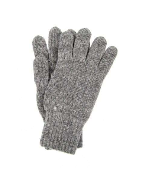 Sermoneta Gloves Guanto in 100% cashmere 2bt Grigio chiaro