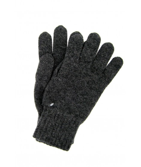Sermoneta Gloves Guanto in 100% cashmere 2bt Grigio scuro