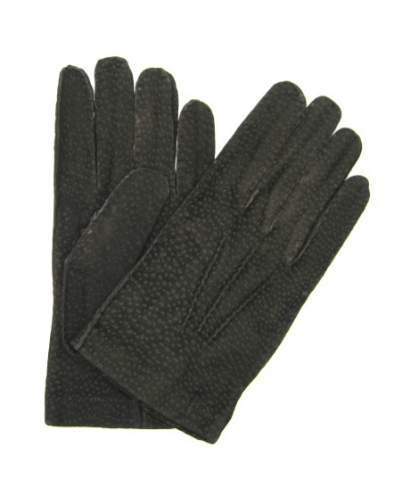 Sermoneta Gloves Guanto in Carpincho sfoderato cucito a mano T.Moro