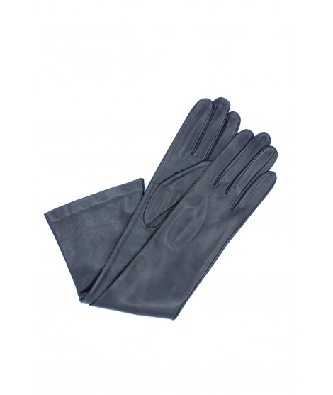 Sermoneta Gloves Guanto in Nappa 10bt foderato seta Navy