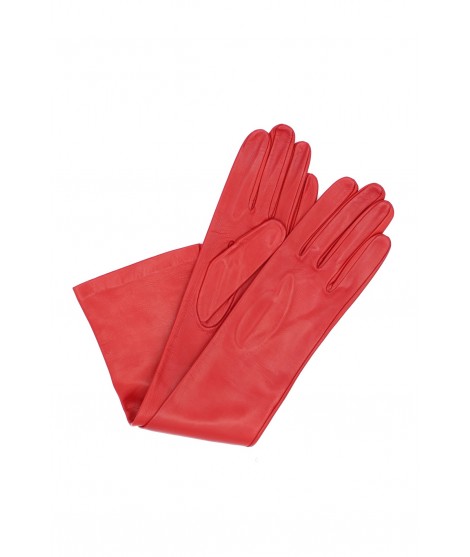 Sermoneta Gloves Guanto in Nappa 10bt foderato seta Rosso