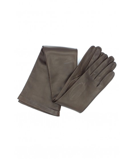 Sermoneta Gloves Guanto in Nappa 16bt fodera seta T.Moro