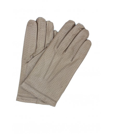 Sermoneta Gloves Guanto in Nappa 2bt foderato cashmere Fango