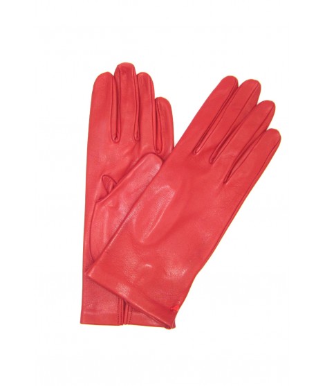 Sermoneta Gloves Guanto in Nappa 2bt sfoderato Rosso