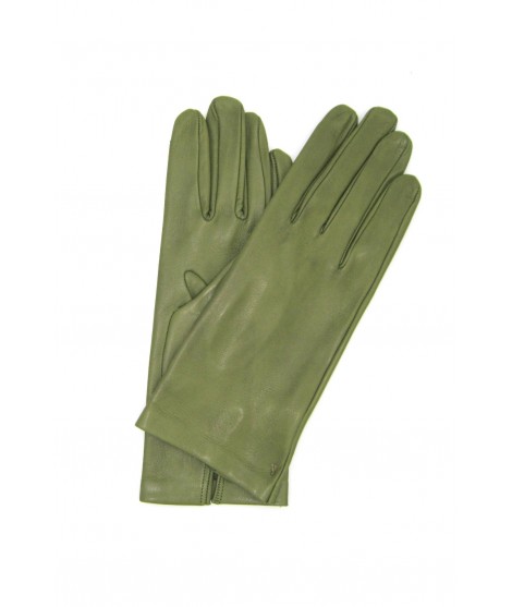 Sermoneta Gloves Guanto in Nappa 2bt sfoderato Verde oliva