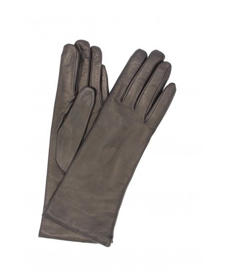 Sermoneta Gloves Guanto in Nappa 4bt foderato cashmere Nero