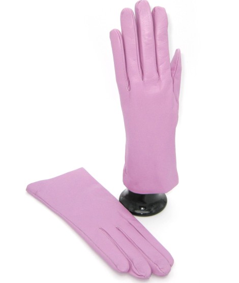 Sermoneta Gloves Guanto In Nappa Foderato Cashmere Glicine