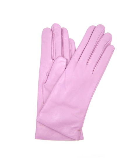 Sermoneta Gloves Guanto in Nappa foderato cashmere Glicine