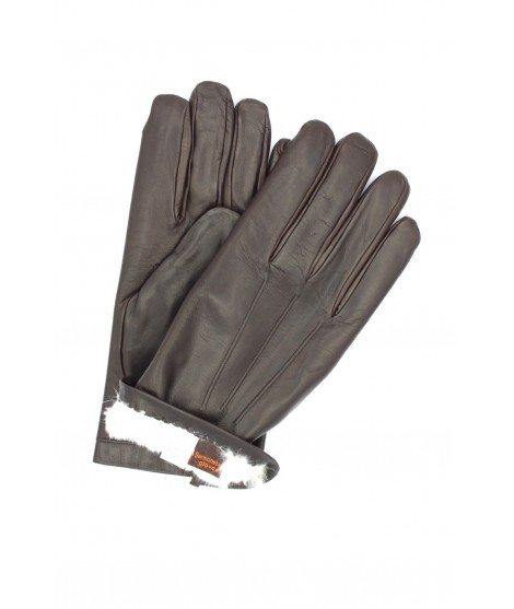 Sermoneta Gloves Guanto in Nappa foderato Lapin T.Moro