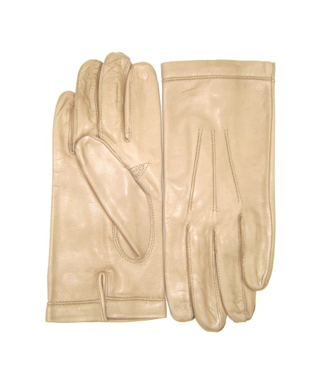 Sermoneta Gloves Guanto In Nappa Foderato Seta Toupe