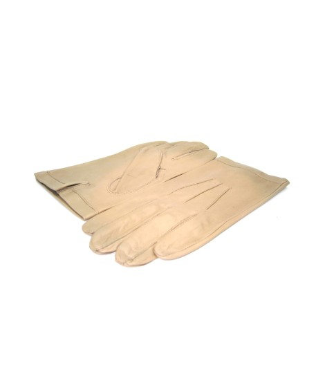 Sermoneta Gloves Guanto In Nappa Foderato Seta Toupe