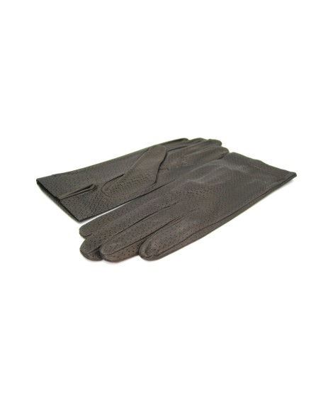 Sermoneta Gloves Guanto In Nappa Sfoderato Testa Di Moro