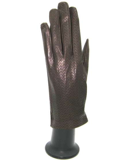 Sermoneta Gloves Guanto In Nappa Sfoderato Testa Di Moro