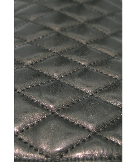 Sermoneta Gloves Guanto In Nappa Trapuntato 2bt Fodera Cashmere Nero