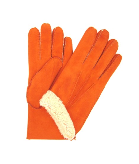 Sermoneta Gloves Guanto in pelle di Montone Arancio