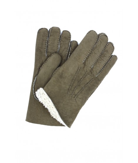 Sermoneta Gloves Guanto in pelle di Montone Verde militare
