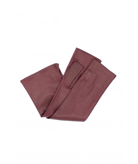 Sermoneta Gloves Guanto Manicotto in Nappa 10bt foderato seta Bordeaux