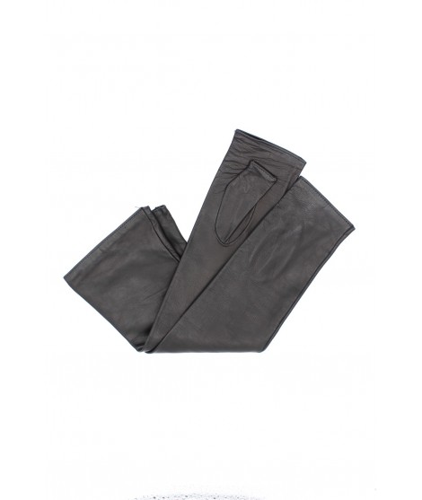 Sermoneta Gloves Guanto Manicotto in Nappa 10bt foderato seta Nero