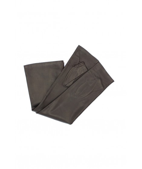 Sermoneta Gloves Guanto Manicotto in Nappa 10bt foderato seta T.Moro