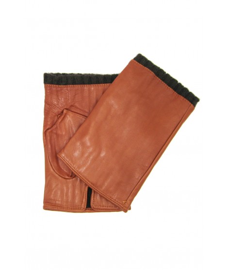 Sermoneta Gloves Guanto manicotto Nappa foderato cashmere Tan