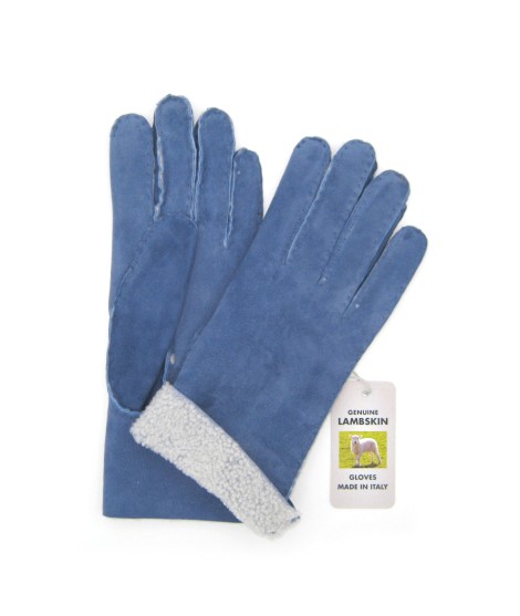Sermoneta Gloves Guanto Montone cucito a mano Denim
