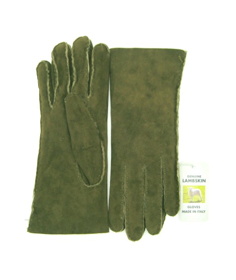 Sermoneta Gloves Guanto Montone Cucito A Mano Loden