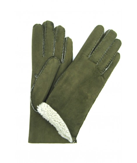 Sermoneta Gloves Guanto Montone cucito a mano Loden