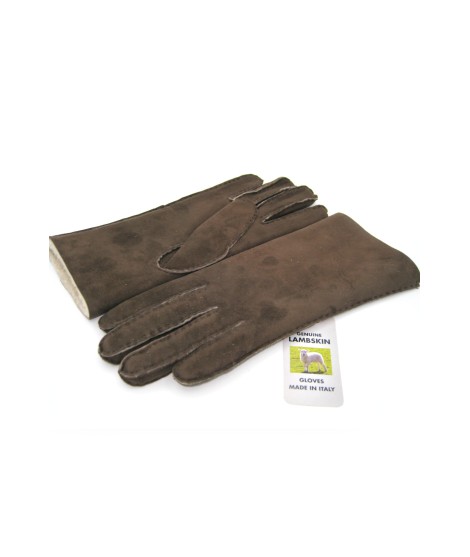 Sermoneta Gloves Guanto Montone Cucito A Mano T.Moro