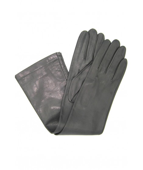 Sermoneta Gloves Guanto Nappa 10bt foderato seta Grigio scuro