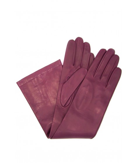 Sermoneta Gloves Guanto Nappa 10bt foderato seta Viola