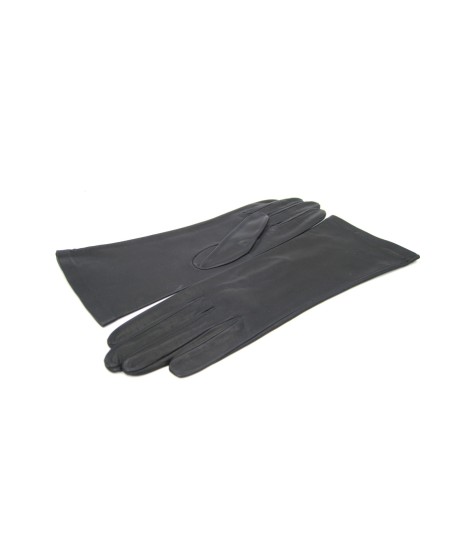 Sermoneta Gloves Guanto Nappa 4bt Foderato Seta Navy