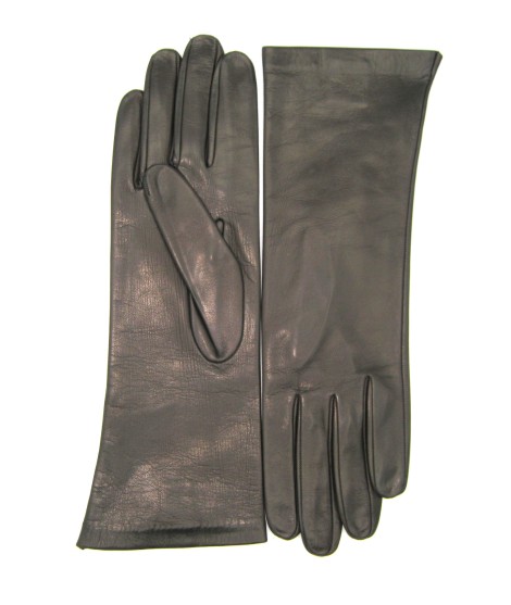 Sermoneta Gloves Guanto Nappa 4bt Foderato Seta Testa Di Moro