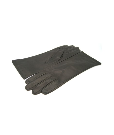 Sermoneta Gloves Guanto Nappa 4bt Foderato Seta Testa Di Moro