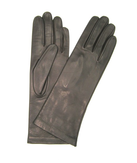 Sermoneta Gloves Guanto Nappa 4bt foderato seta Testa di Moro