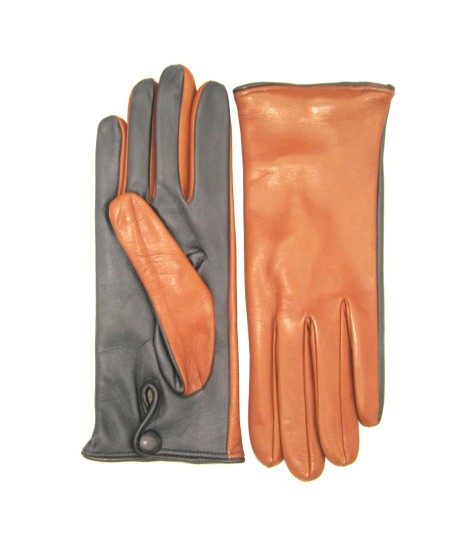 Sermoneta Gloves Guanto Nappa Fodera Cashmere Touch Screen Tan/Moro