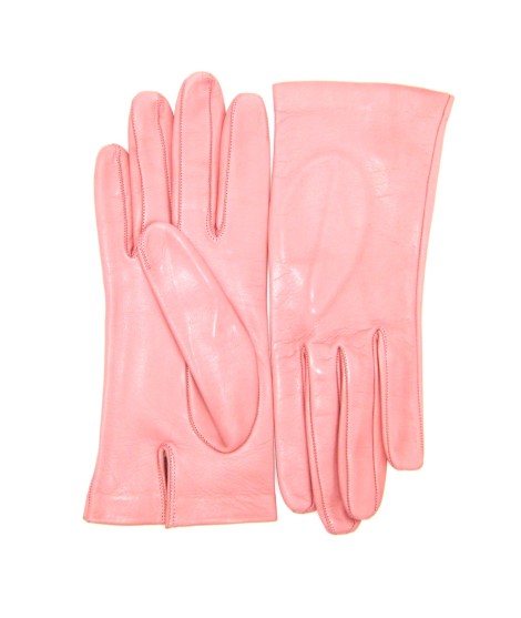 Sermoneta Gloves Guanto Nappa Fodera Seta Bubble Gum