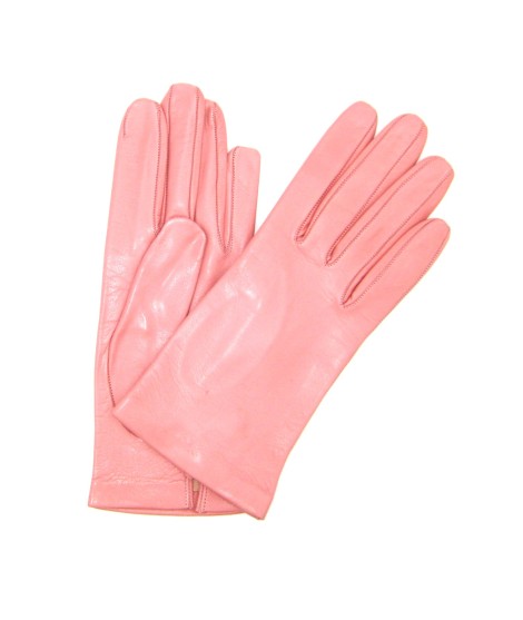 Sermoneta Gloves Guanto Nappa fodera seta Bubble gum