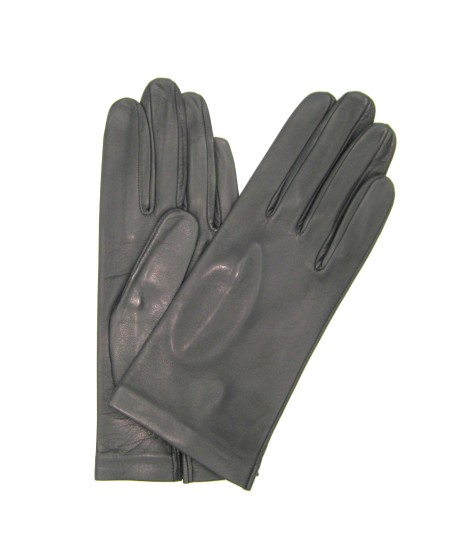 Sermoneta Gloves Guanto Nappa fodera seta Grigio scuro
