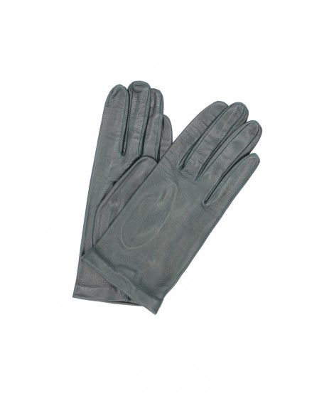 Sermoneta Gloves Guanto Nappa fodera seta Verde scuro
