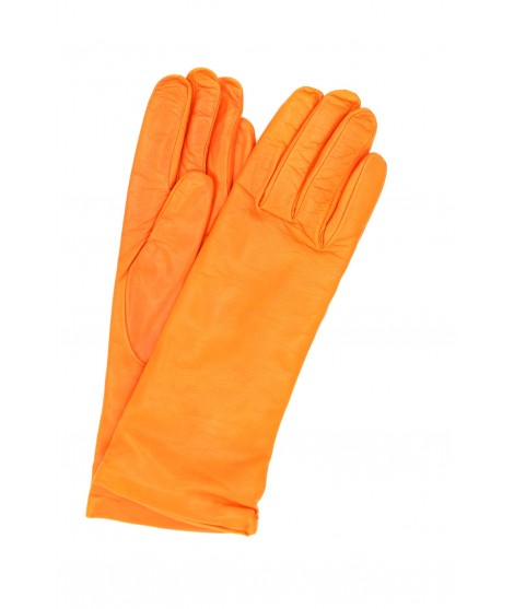 Sermoneta Gloves Guanto nappa foderato cashmere Arancio