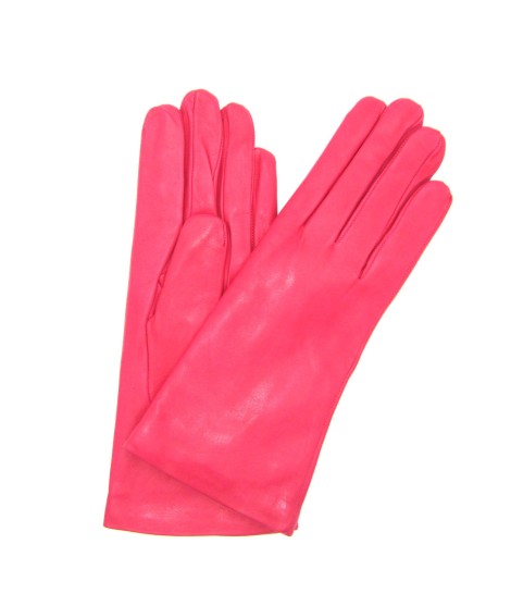 Sermoneta Gloves Guanto Nappa foderato cashmere Fucsia