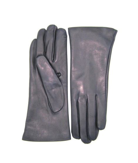 Sermoneta Gloves Guanto Nappa Foderato Cashmere Navy