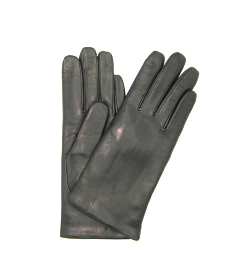 Sermoneta Gloves Guanto Nappa foderato cashmere Nero
