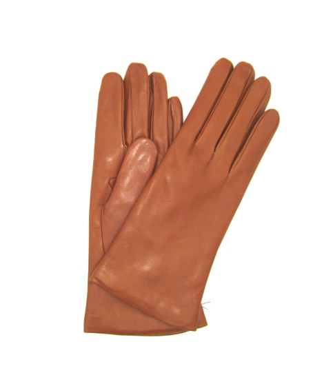 Sermoneta Gloves Guanto Nappa foderato cashmere Tan