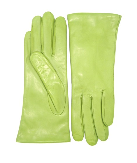 Sermoneta Gloves Guanto Nappa Foderato Cashmere Verde Pistacchio