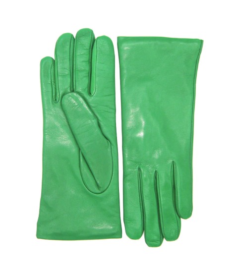 Sermoneta Gloves Guanto Nappa Foderato Cashmere Verde Smeraldo