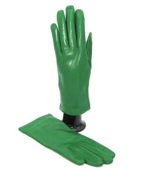Sermoneta Gloves Guanto Nappa Foderato Cashmere Verde Smeraldo