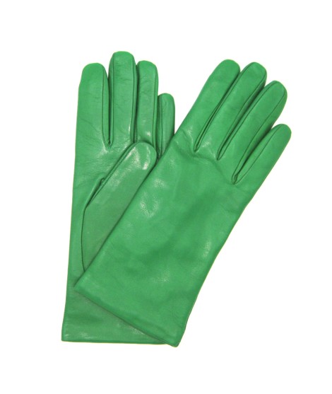 Sermoneta Gloves Guanto Nappa foderato cashmere Verde smeraldo